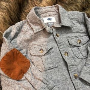 ☀️ Elbow Patch Button Down | Size 18-24 Months